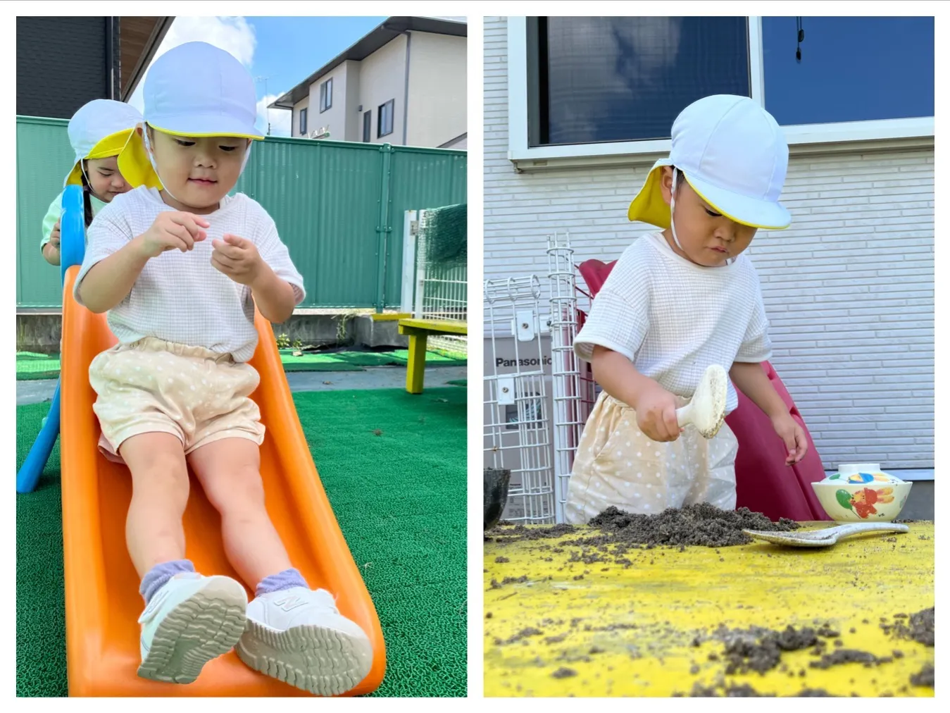 園庭で遊ぼう（りんご組）