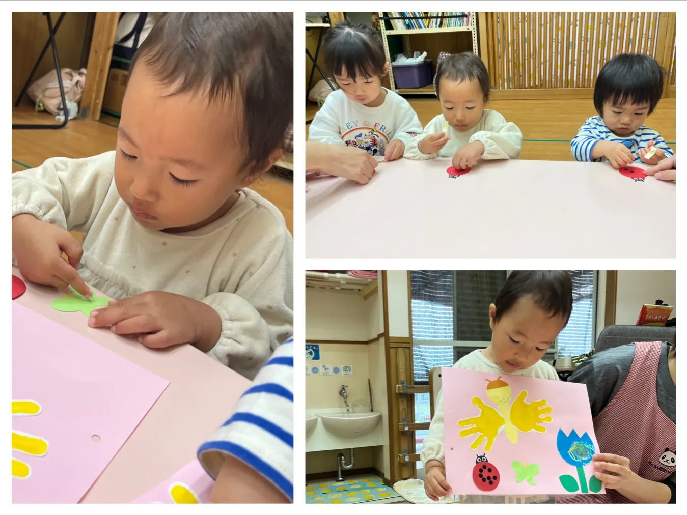 4月の製作・粘土遊び（りんご組）