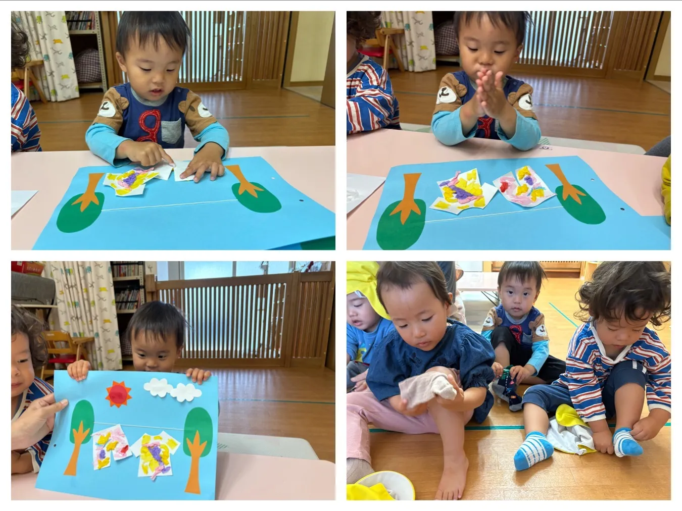 ５月の製作を完成させよう（りんご組）