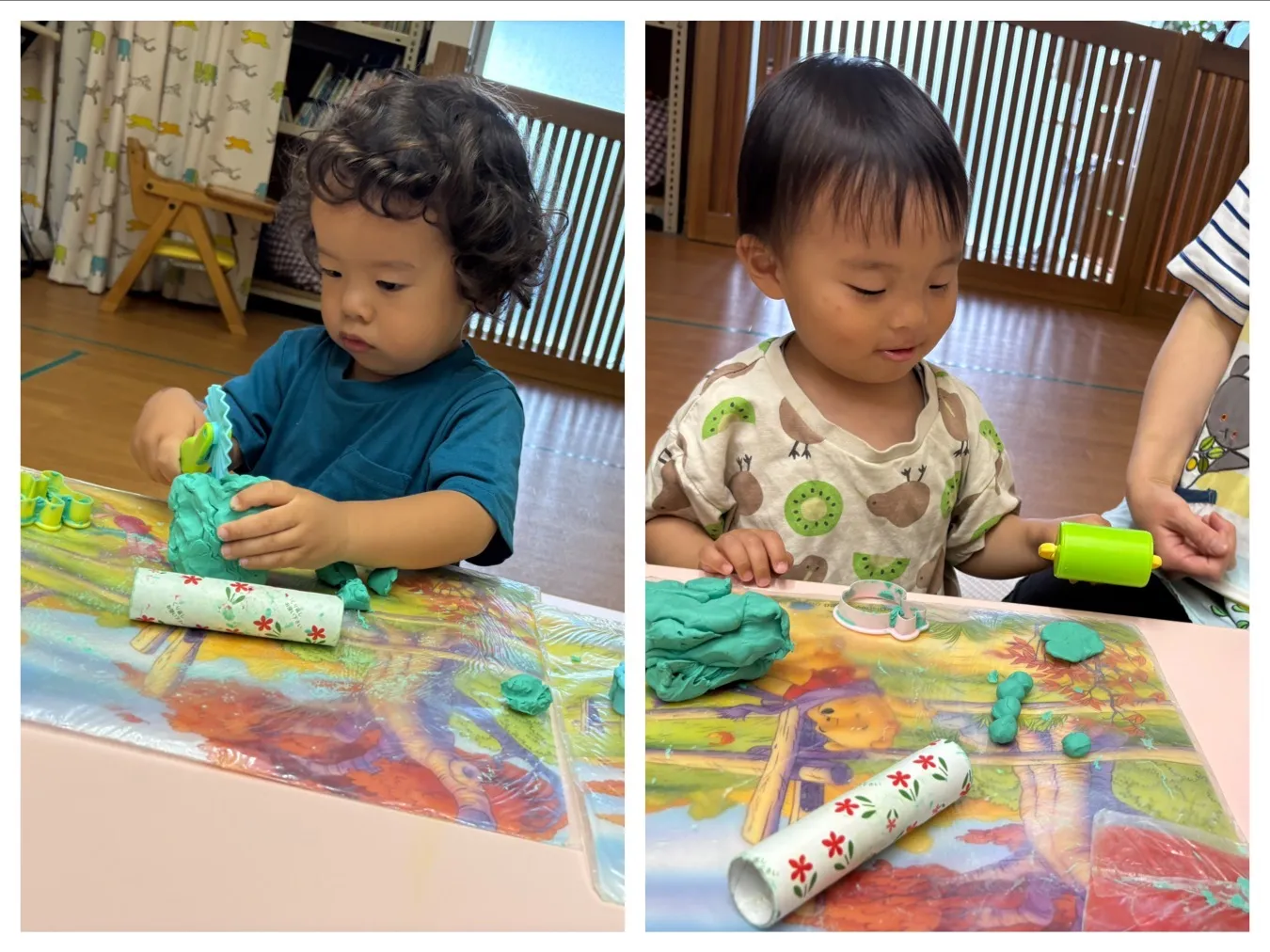 粘土遊び（りんご組）