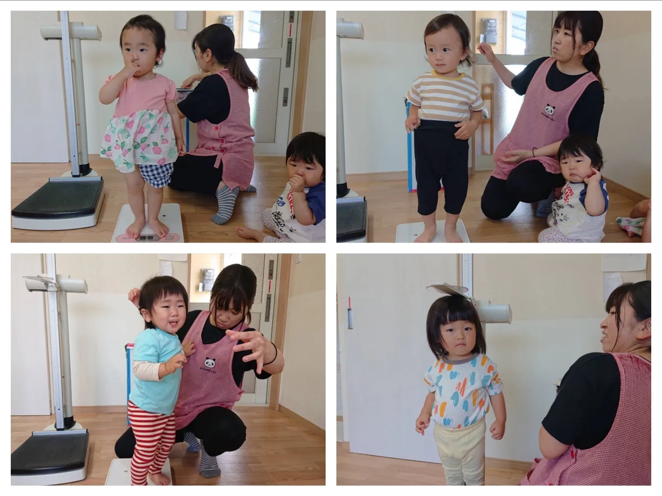 5月生まれの誕生会・身体測定（いちご組・りんご組）