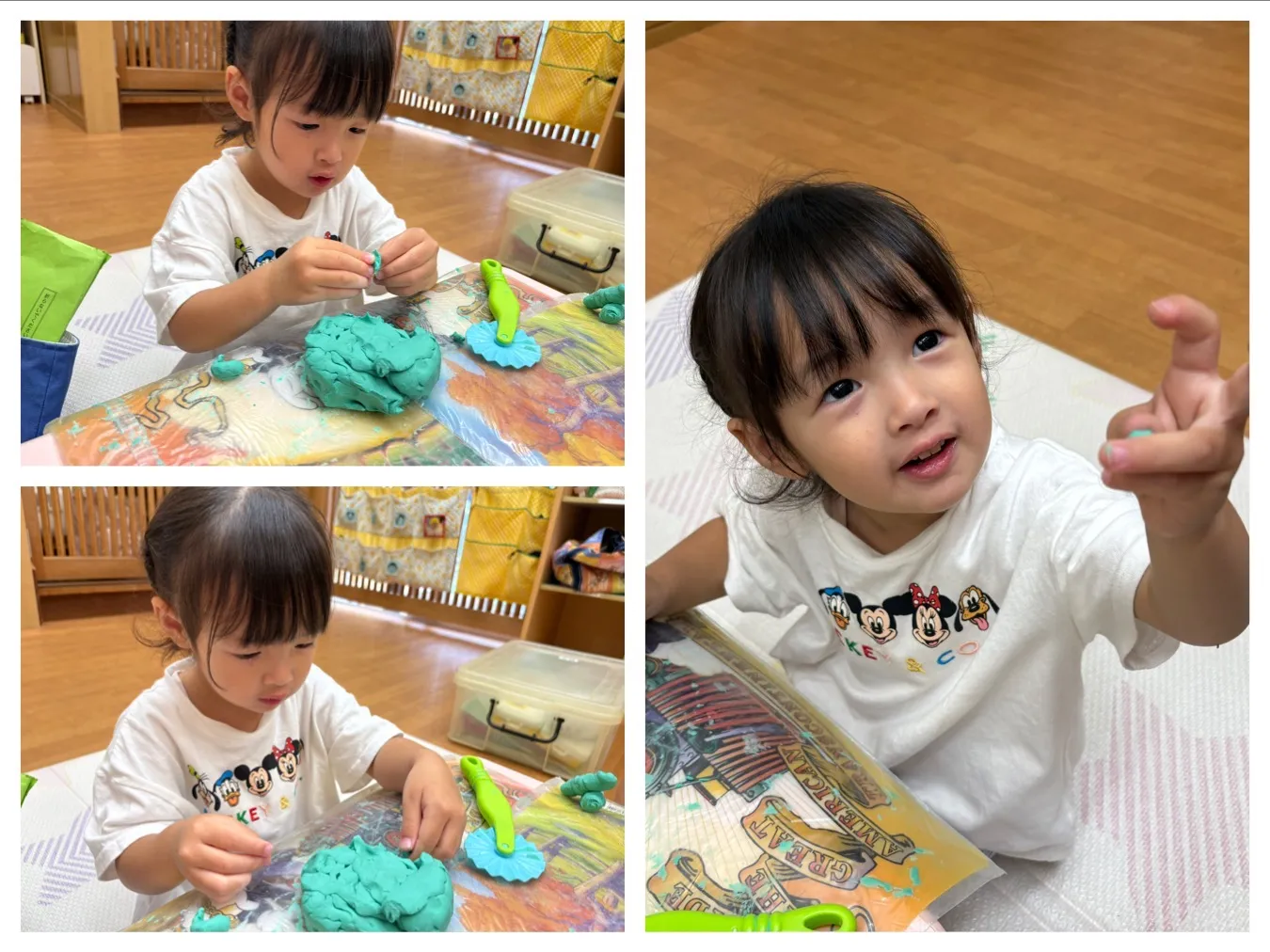 粘土遊び（りんご組）