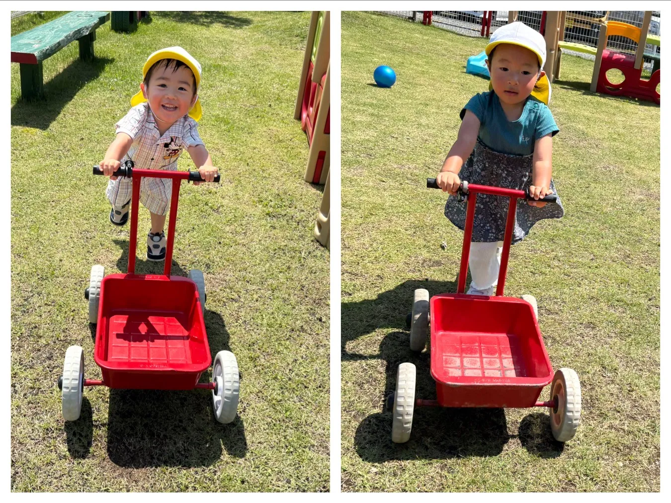 広場遊びをしよう（いちご組・りんご組）