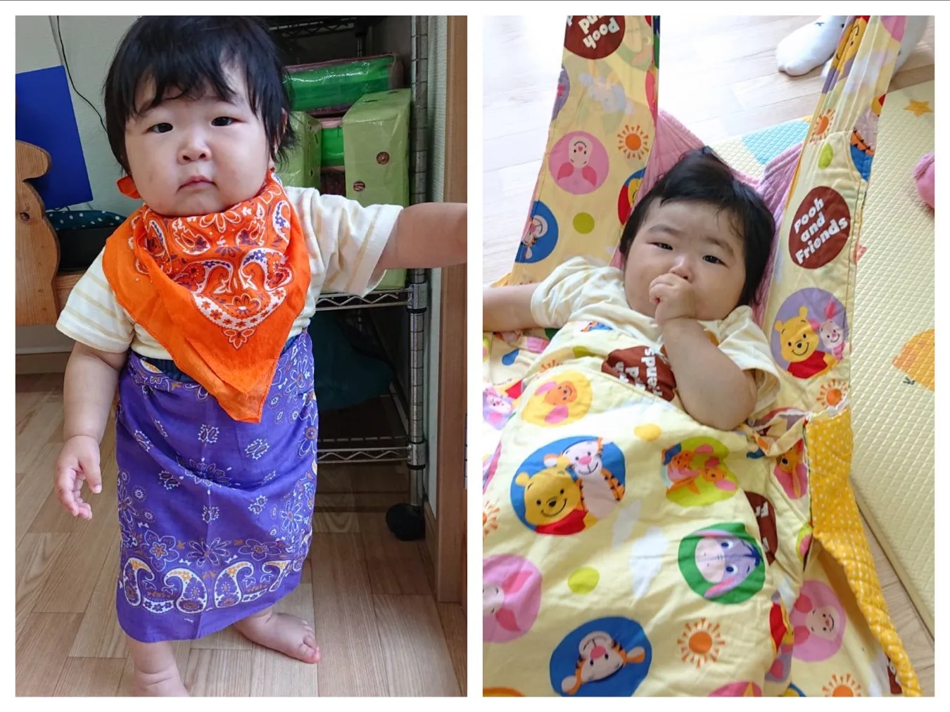 布で遊ぼう（いちご組）