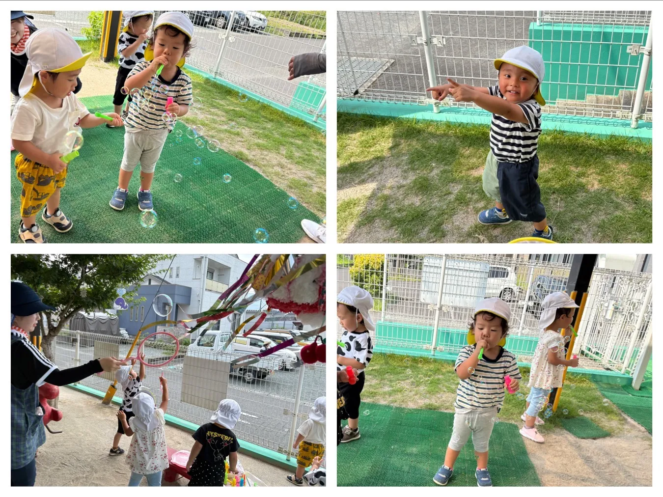 しゃぼんだまで遊ぼう（りんご組）