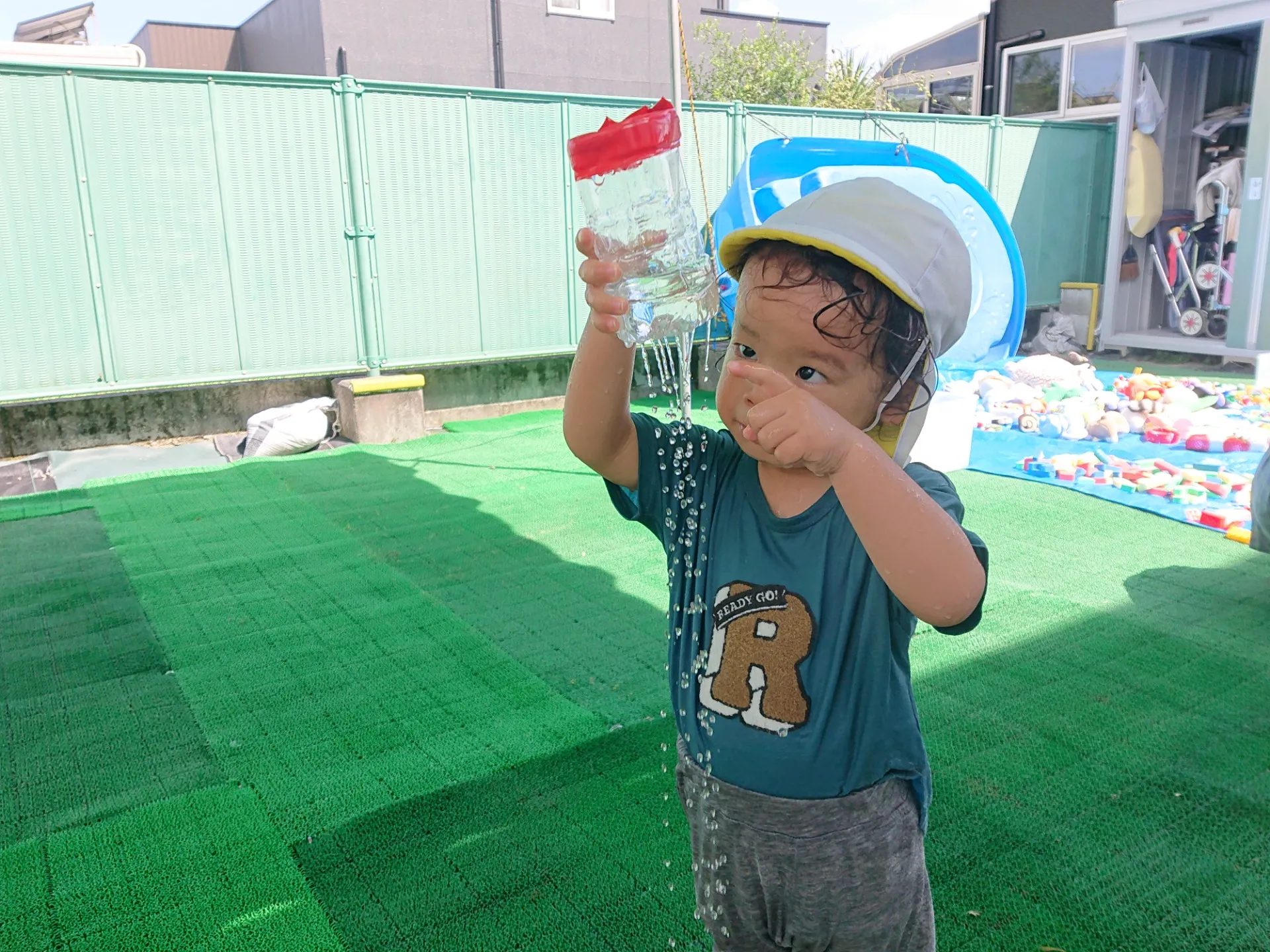 水遊びをしよう（いちご組、りんご組）