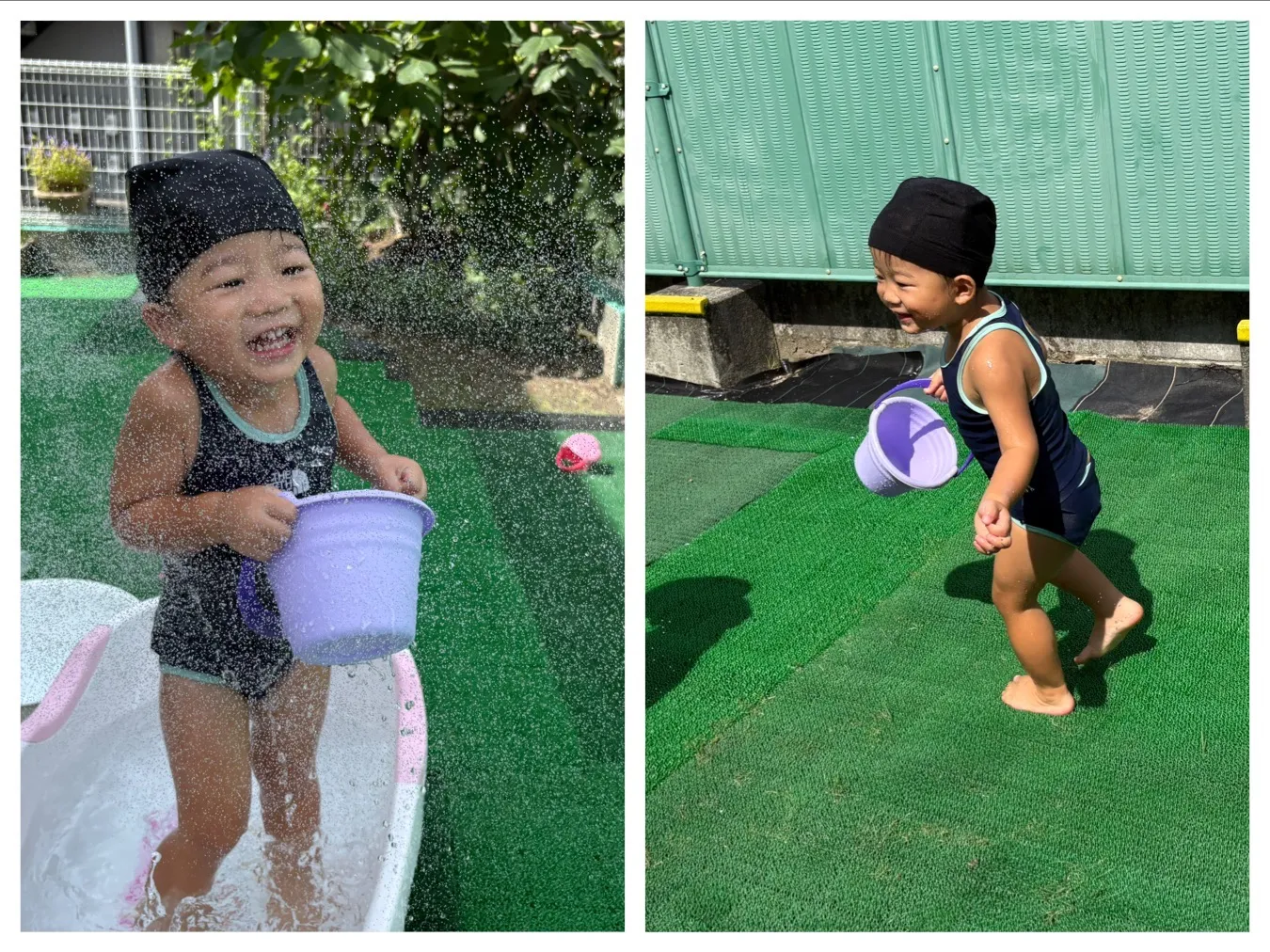 お水遊びをしよう（りんご組）