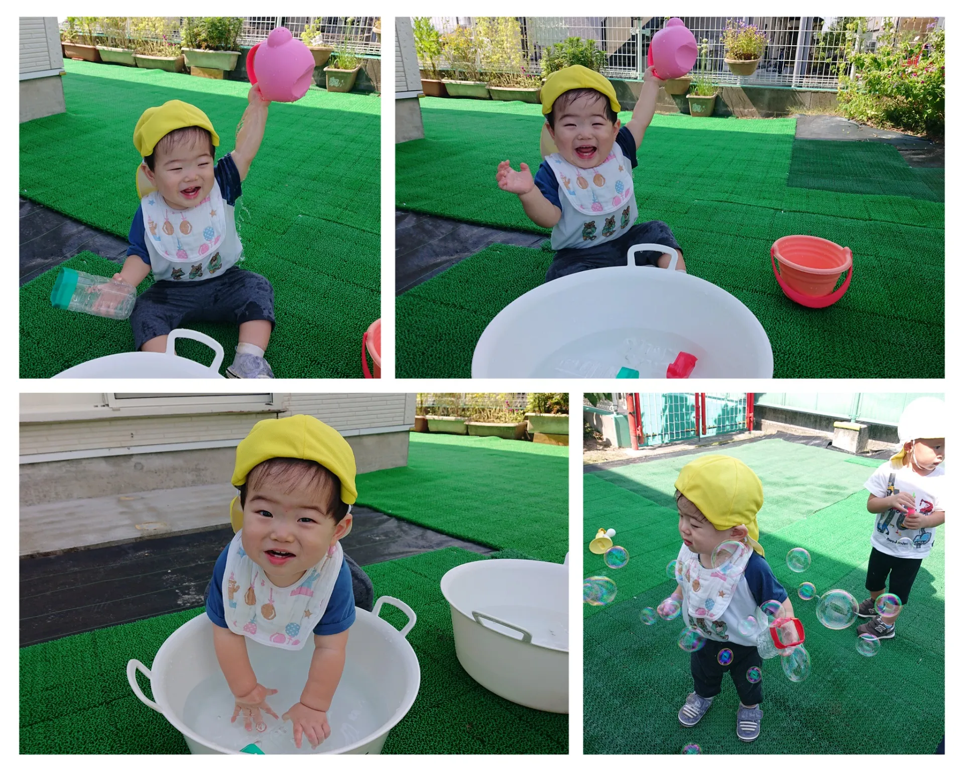 お庭で遊ぼう（りんご組、いちご組）