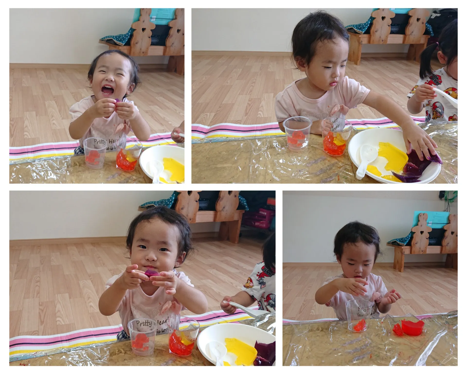 寒天あそびをしよう（いちご組）