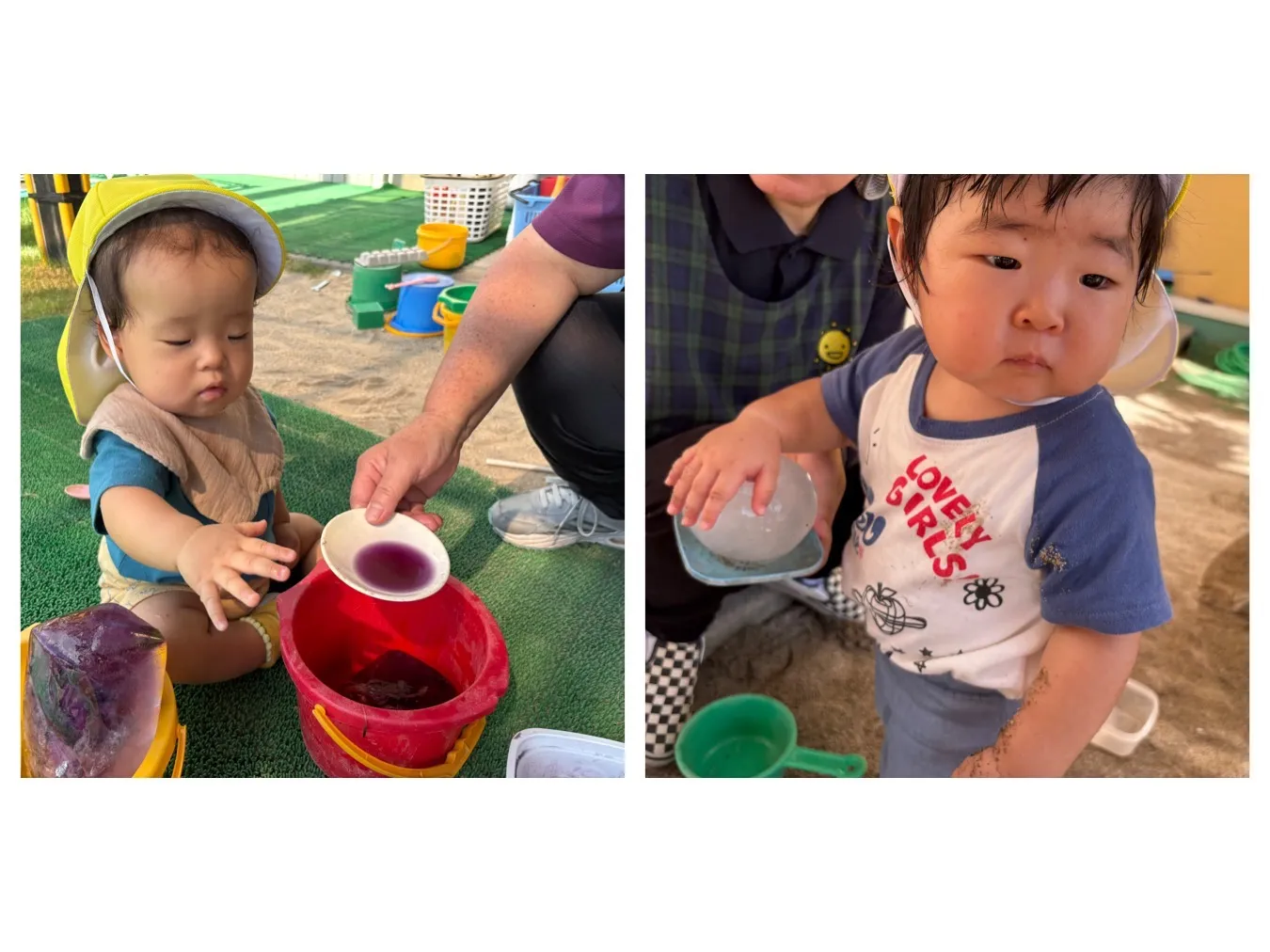 氷で遊ぼう（いちご組）