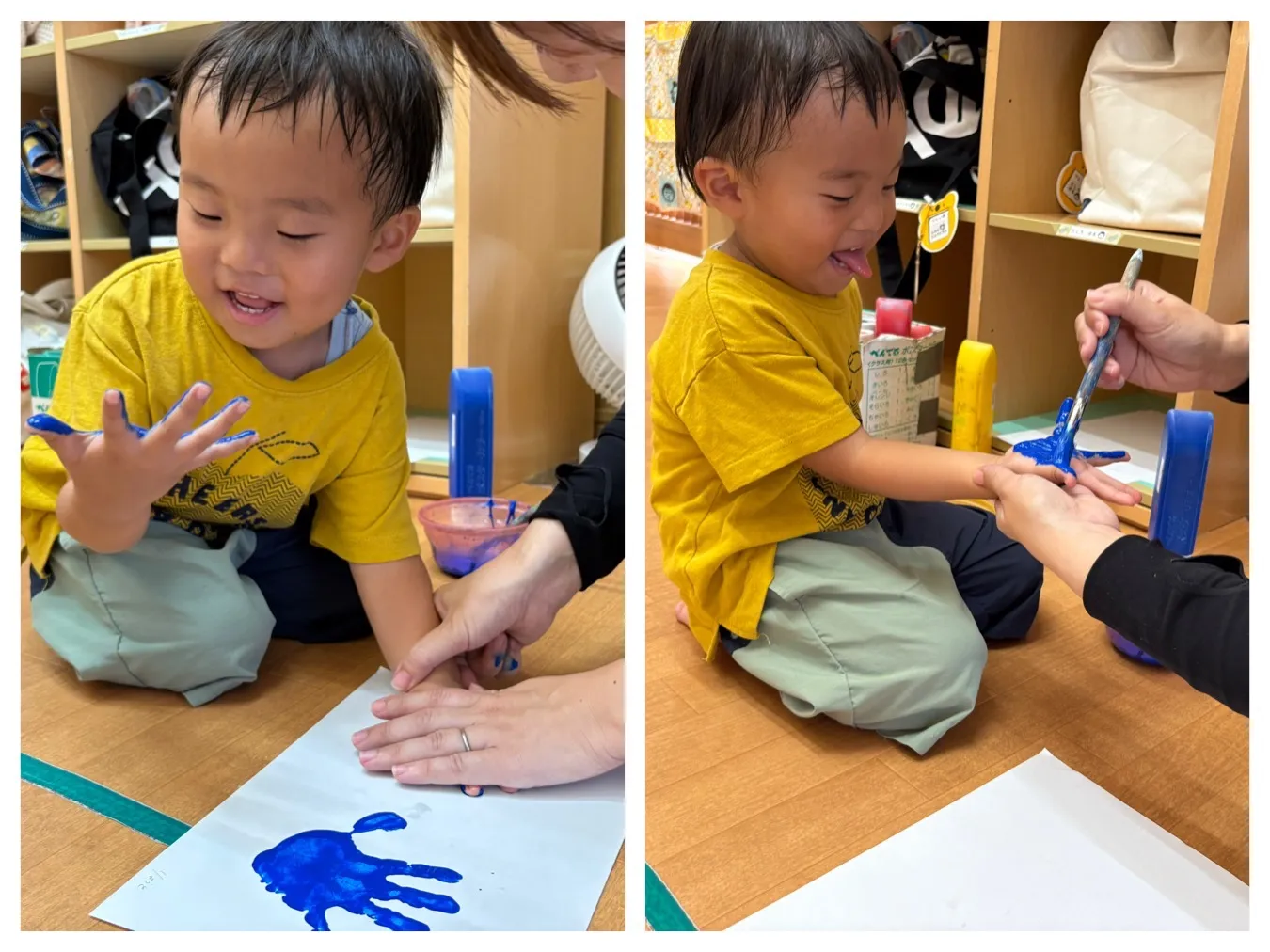 手形を取ろう（りんご組）