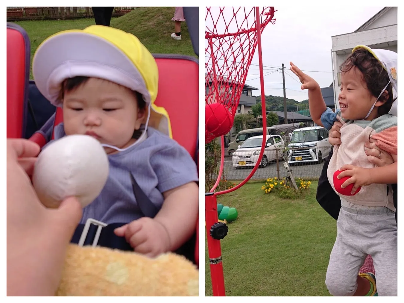 玉入れをしよう（りんご組・いちご組）