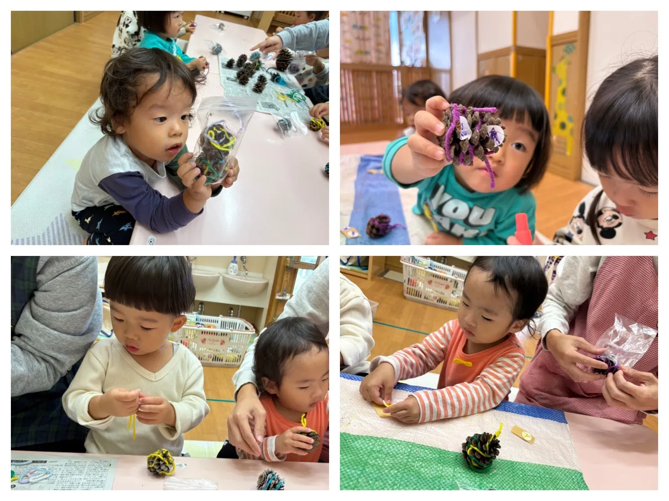 育英コミュニティー文化祭の製作をしよう（いちご組）