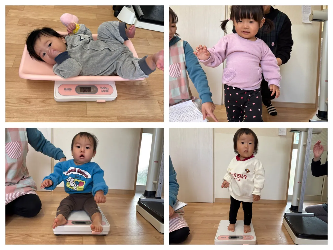 11月　身体測定・誕生会（いちご組、りんご組）