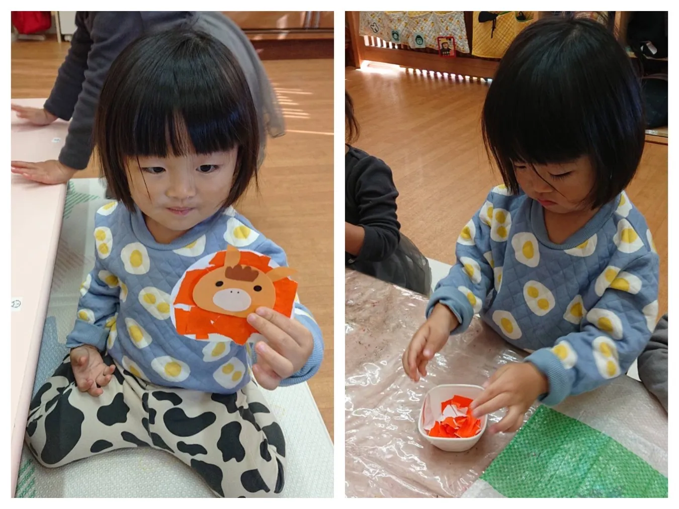 年賀状製作（りんご組）