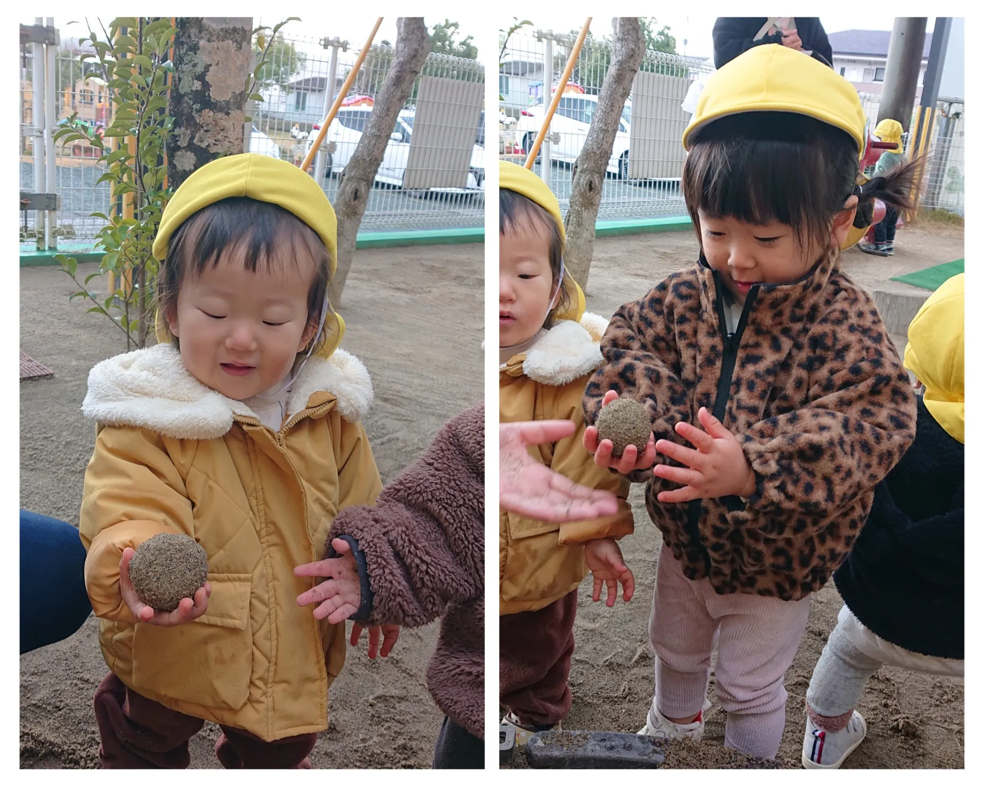 園庭あそびをしよう（いちご組）