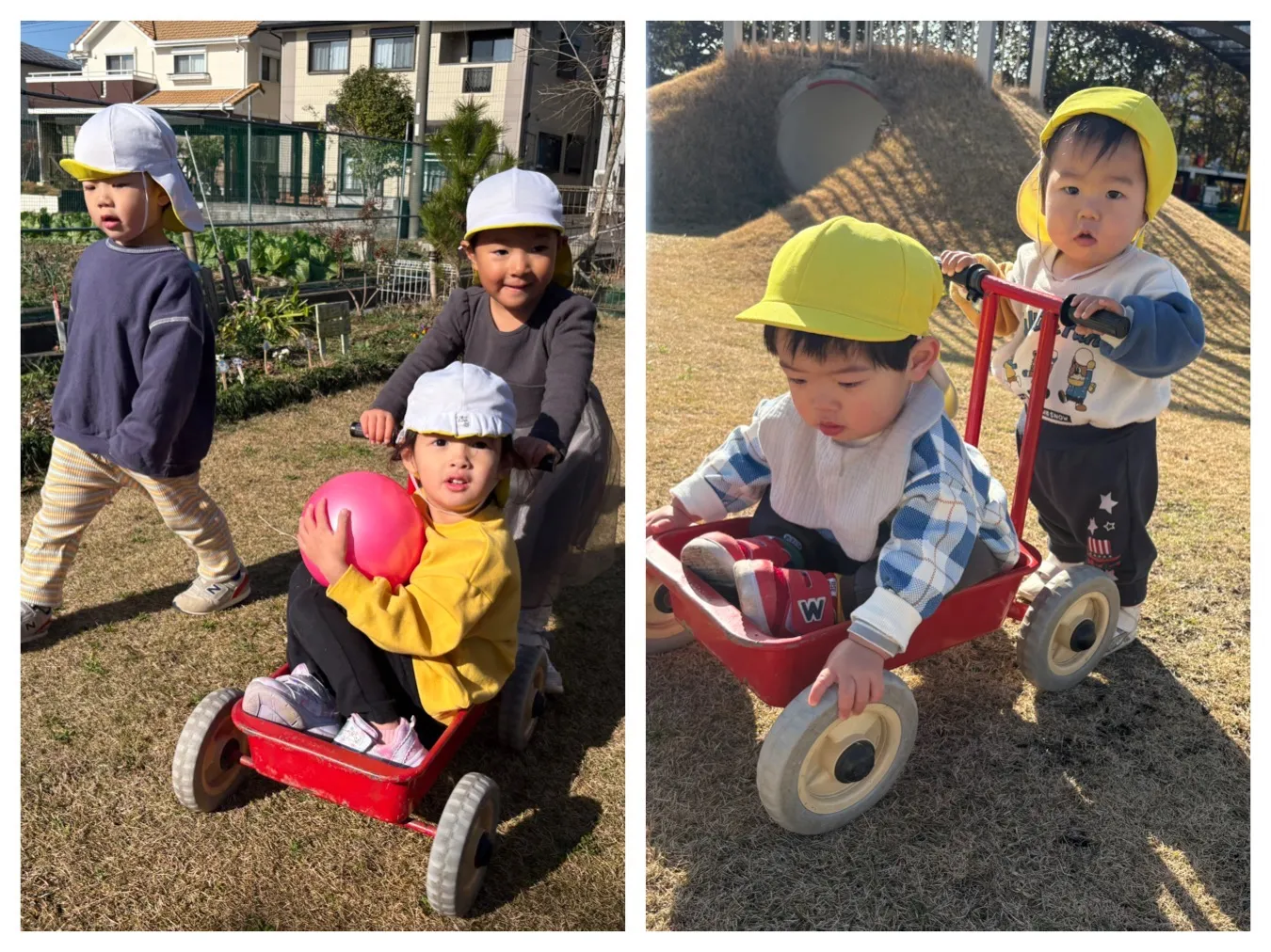 広場で遊ぼう（いちご組・りんご組）