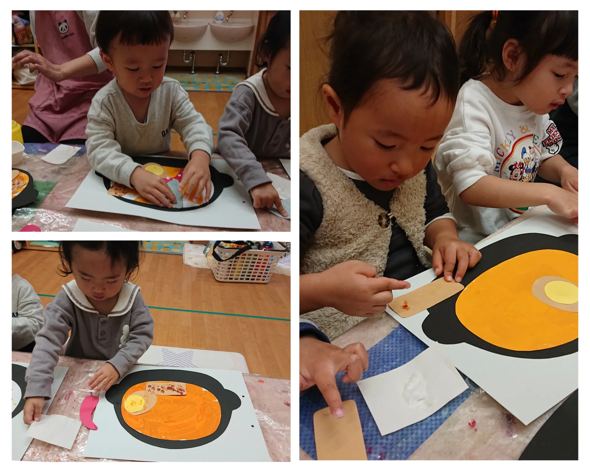 ２月の製作（りんご組）