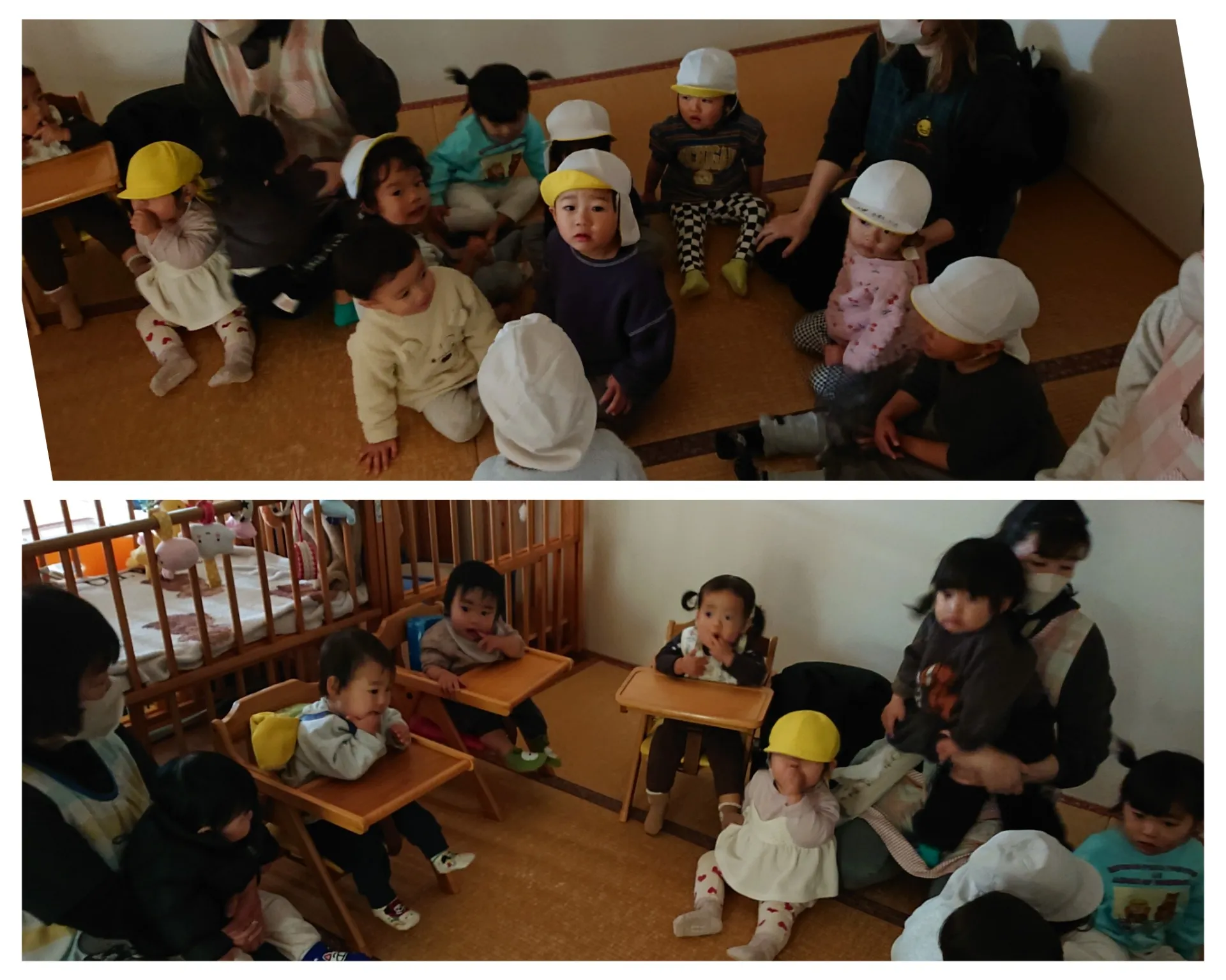 原子力災害避難訓練（りんご組・いちご組）