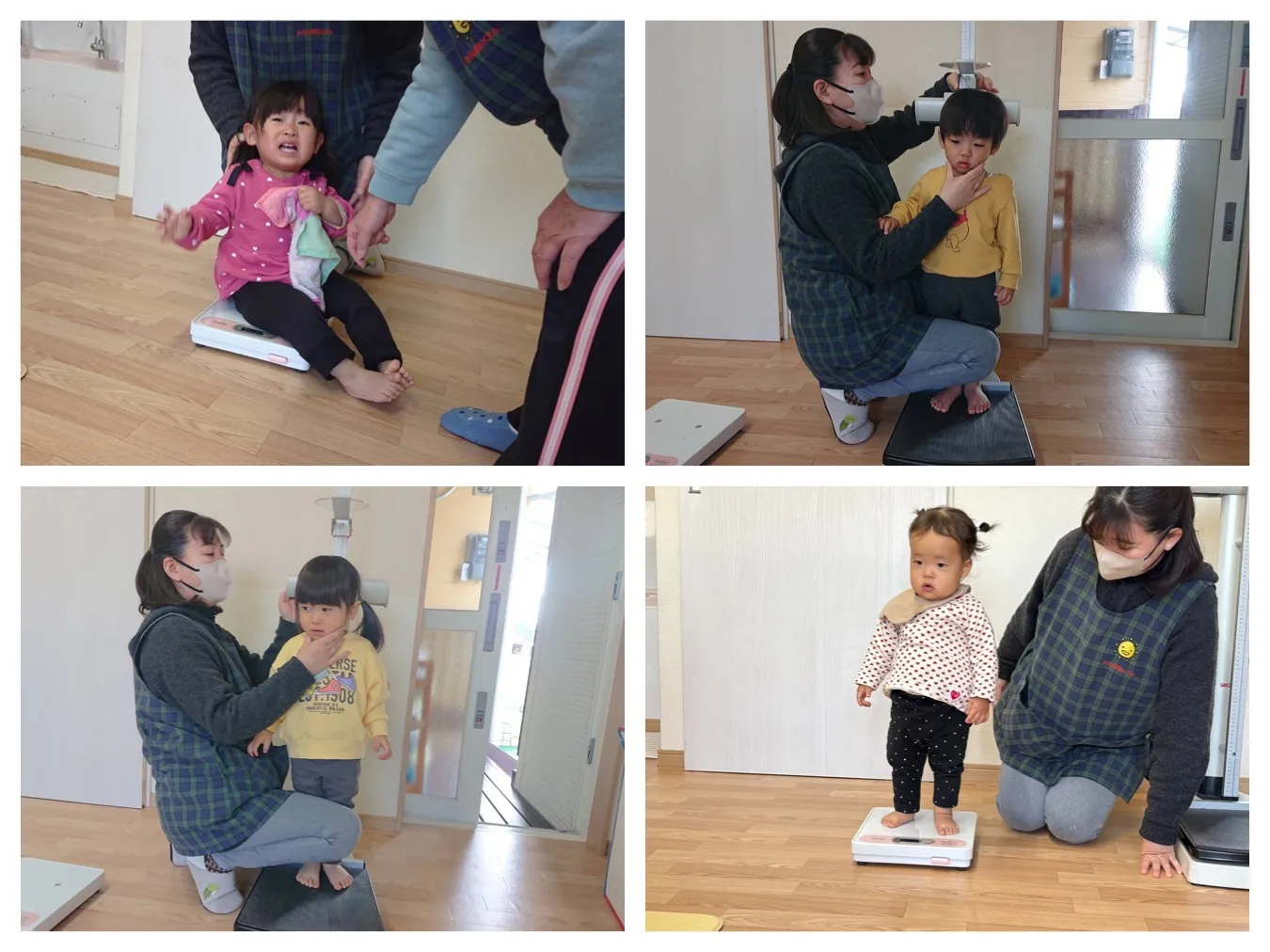 1月誕生会・身体測定（いちご組・りんご組）