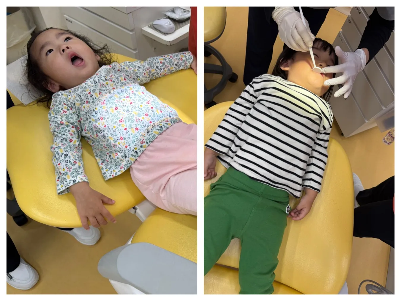 歯科健診に行ってきました(りんご組、いちご組)